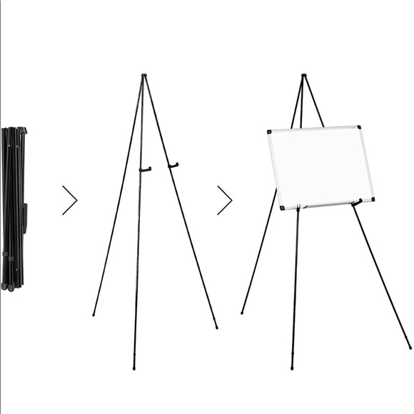 Black metal easels (2) - Picture 1 of 7